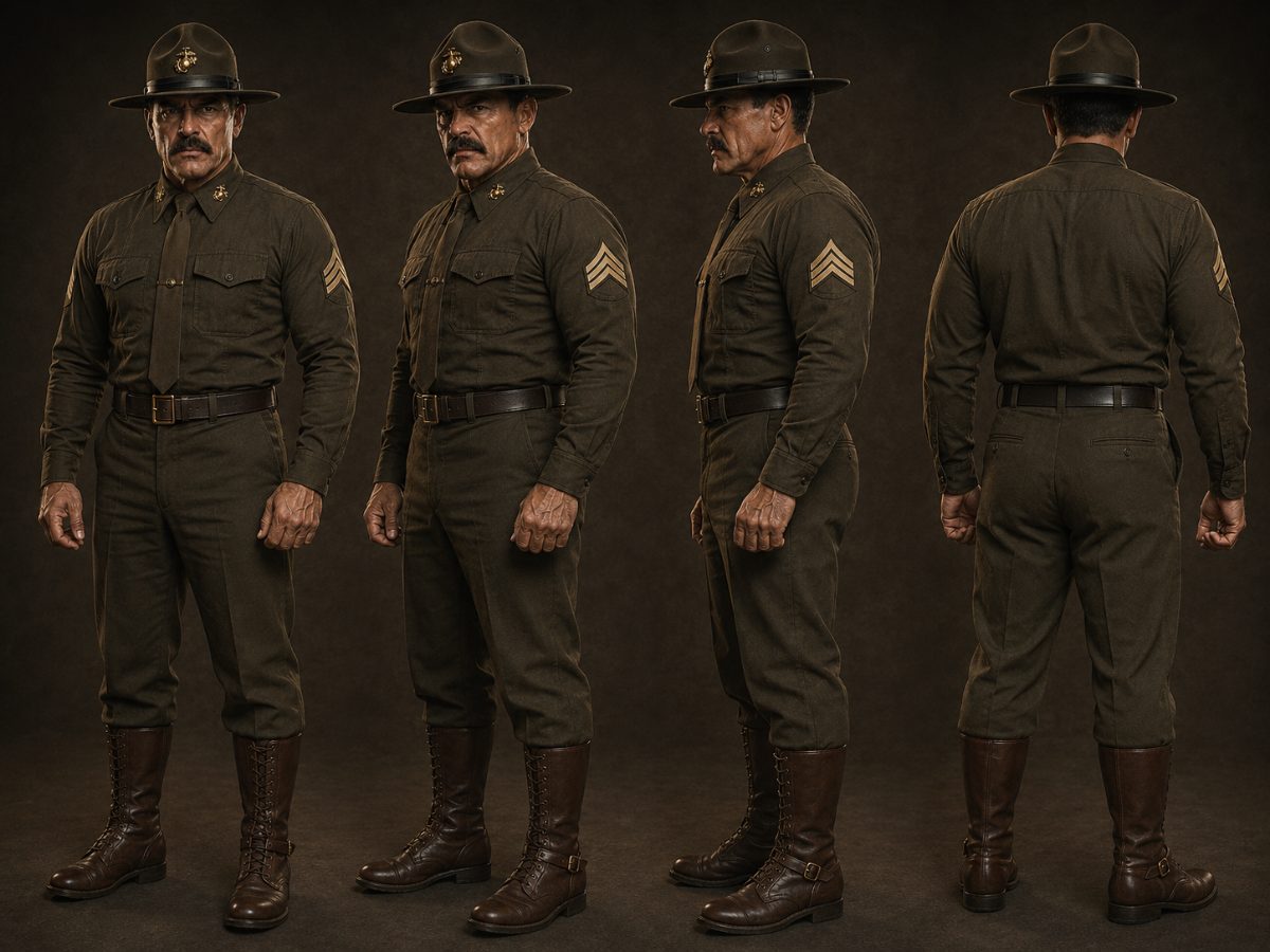 Sgt. Briggs Rückansicht